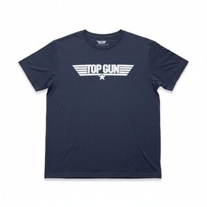 Top Gun XL Blue Graphic T-Shirt Womens Casual Vintage Movie Tee